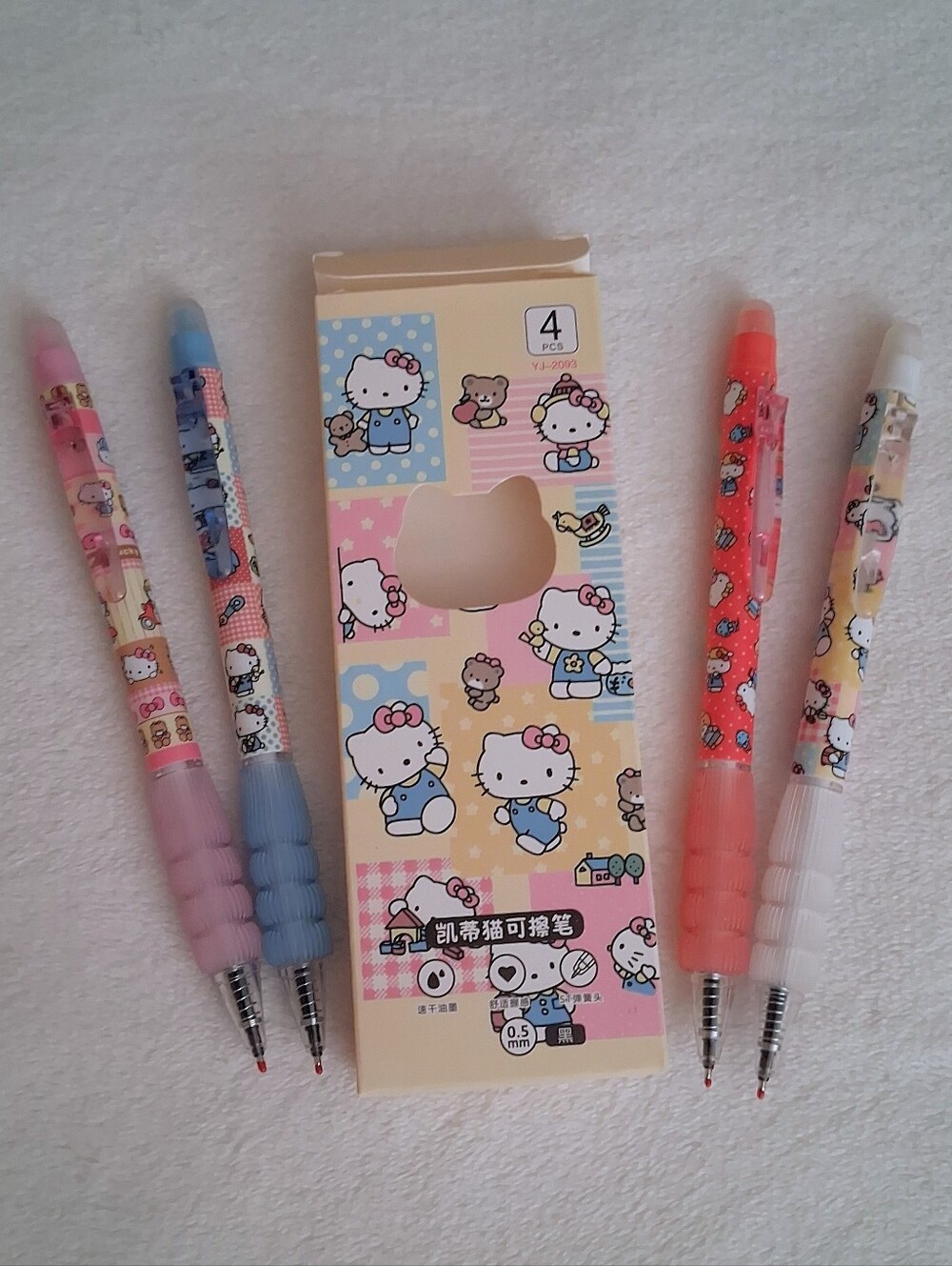 Hello Kitty Earasble Pens 4pk